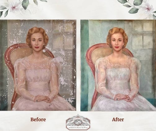 1950s oil painting
