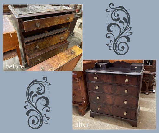 Antique Silver Chest Damaged by Water_ Full Restoration - fire and water damage restoration services- Raleigh, NC(1)