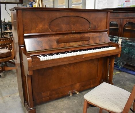 Antique Upright Piano_after_ piano restoration; raleigh, nc