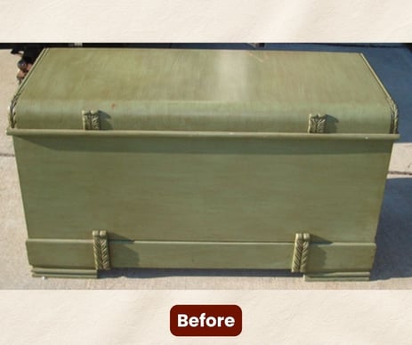 Before_ Antique Cedar Trunk_1930s-1940s_ Restoration and Repair_ furniture restoration and repair; raleigh, nc
