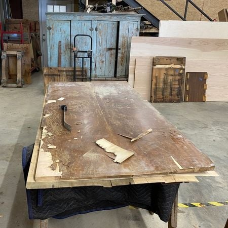 Broken, brittle veneer; raleigh, nc