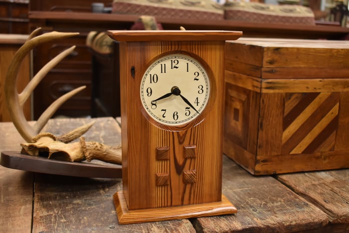 Futch pine mantle clock after (2)