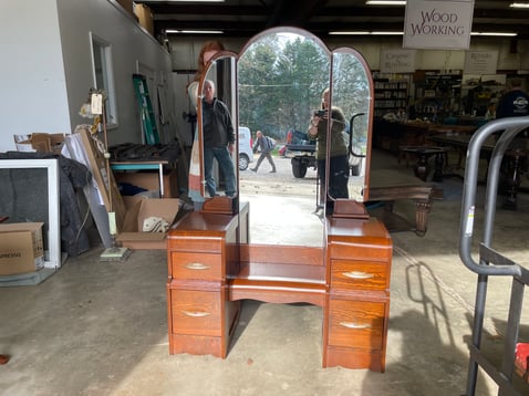 waterfall vanity after