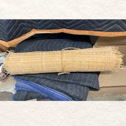 Roll of Mat Cane - seat weaving and chair caning- horizontal orientation
