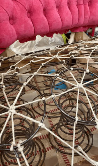8-way hand-tied springs