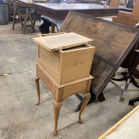 Small chest, stripped and sanded- furniture refinishing; raleigh, nc