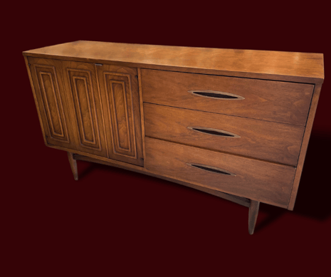 MCM credenza_ midcentury furniture restoration_ mumford restoration; raleigh, nc