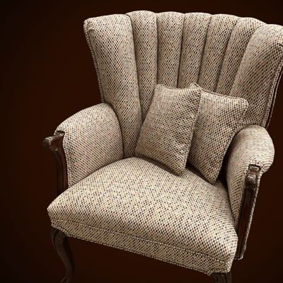 multi color upholstered armchair insta