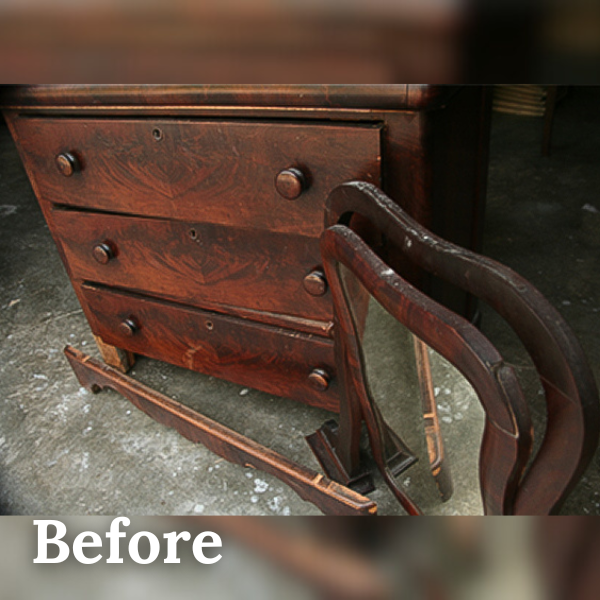 TD dresser with mirror before