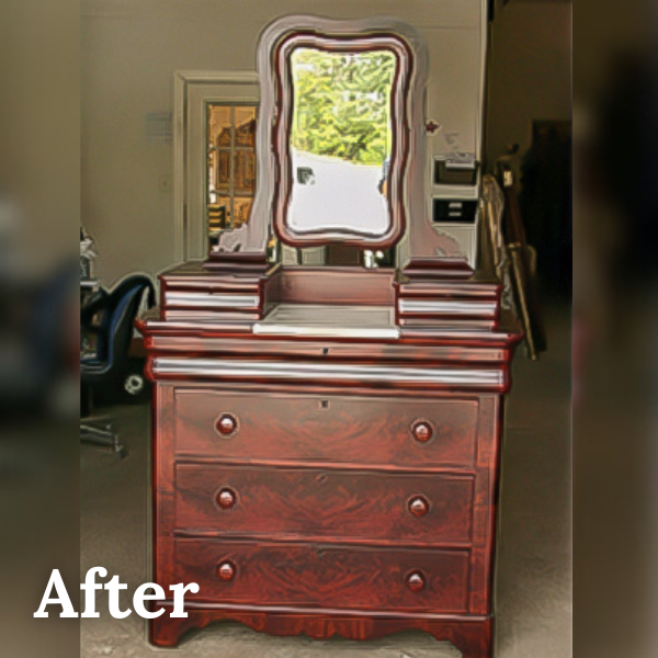 TD dresser with mirror after