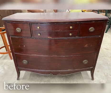 Vintage Chest of Drawers_Before_Antique and Furniture Refinishing Services_raleigh, nc