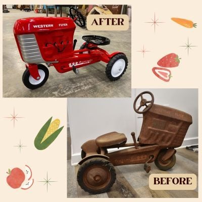 Vintage Pedal Car Tractor