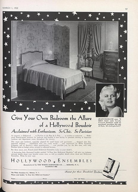 Vogue , white furniture manufacturing, 1932