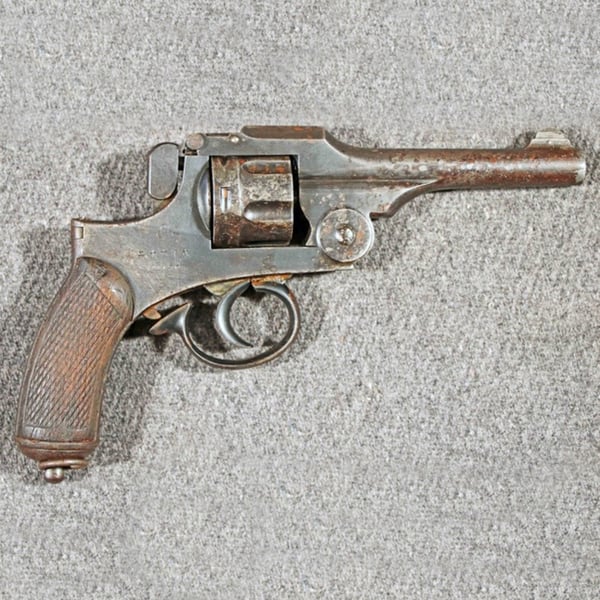 antique gun restoration: japanese type 26 revolver before