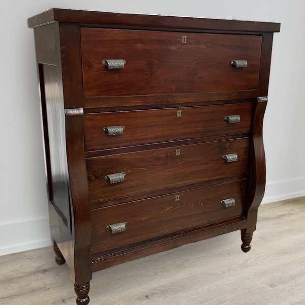 antique restoration: dresser after