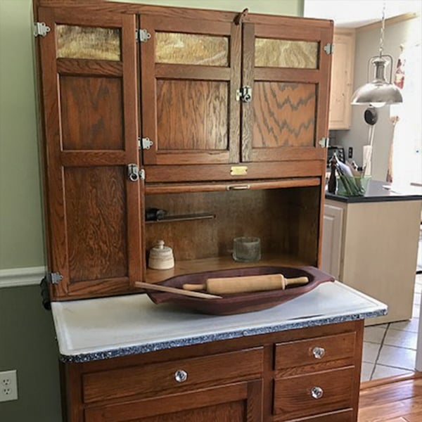 antique restoration: hoosier cabinet after