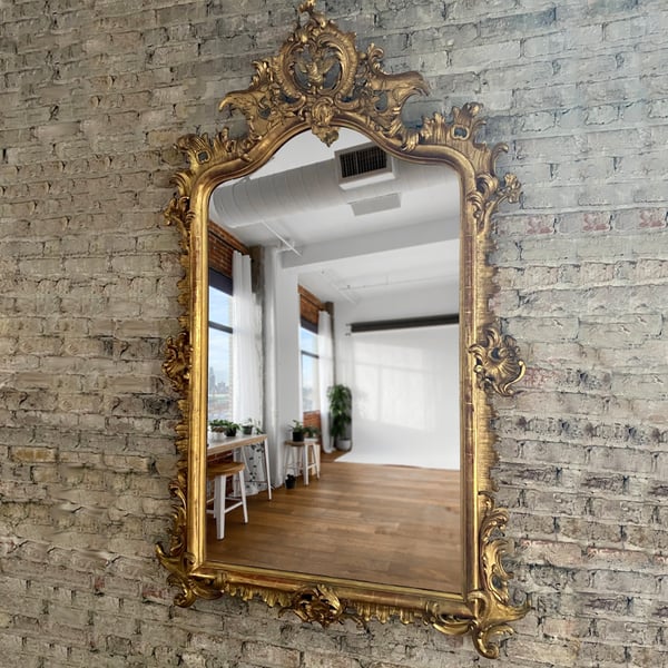 art restoration: mirror frame after