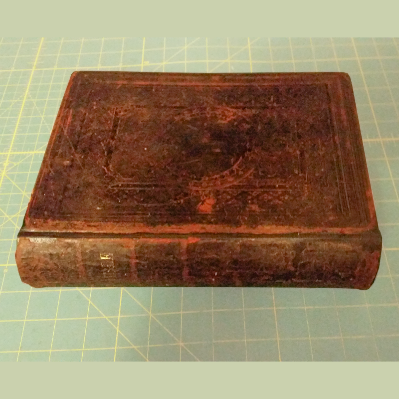 book repair restoration leather bound bible after