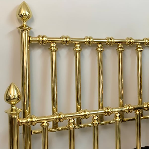 brass restoration: brass bed after