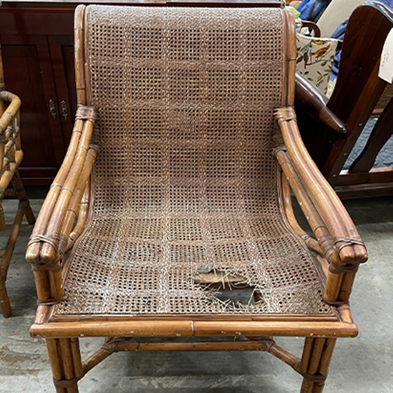 reweaving wicker chairs