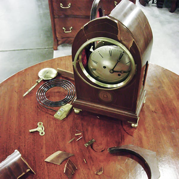 clock restoration: mantle clock before