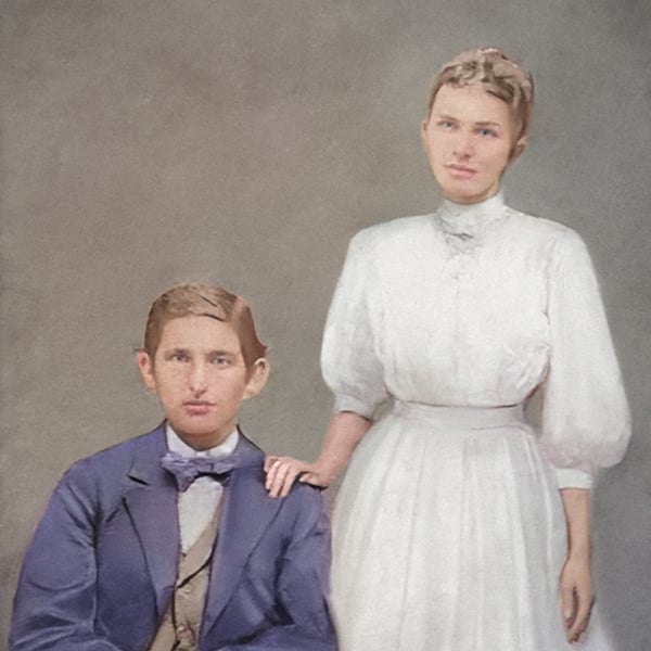 photography restoration family photo after