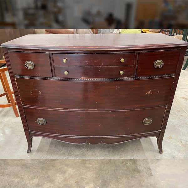 furniture restoration: dresser before