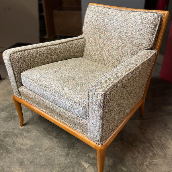 mid century modern furniture restoration armchair after