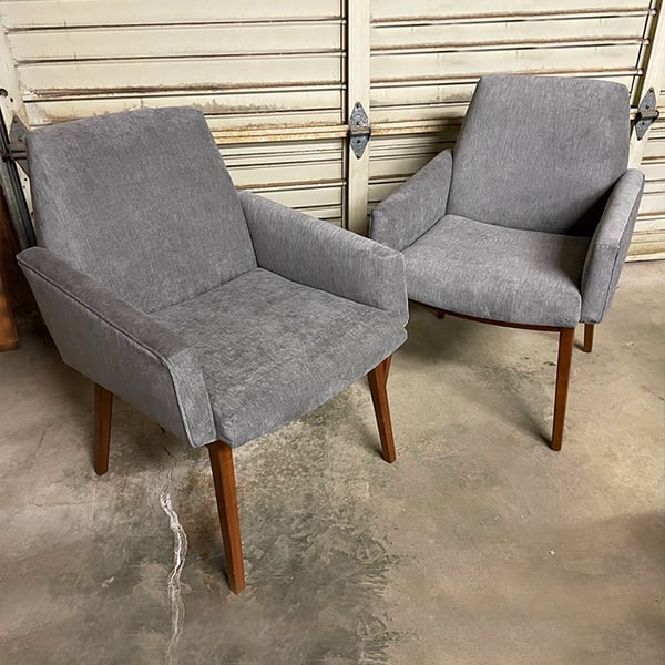 mid century modern furniture restoration mcm chairs after