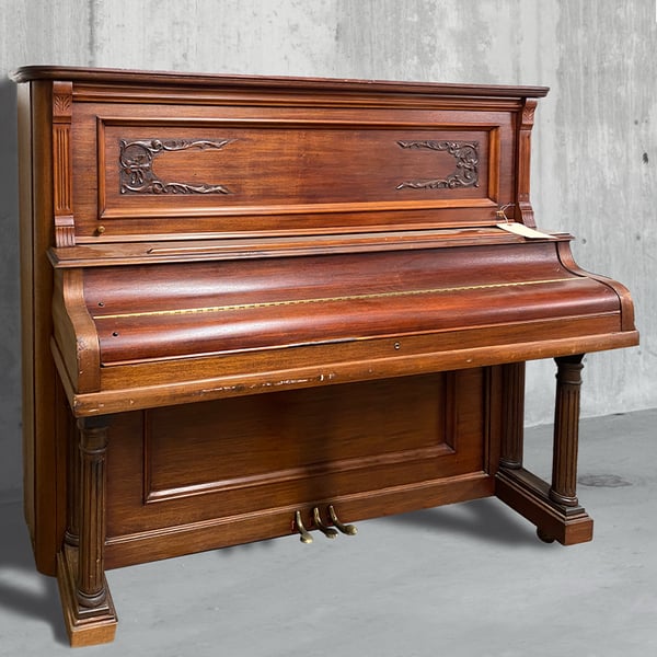 piano restoration: howard piano before