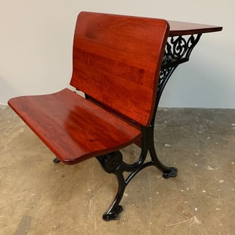 refinishing student desk after