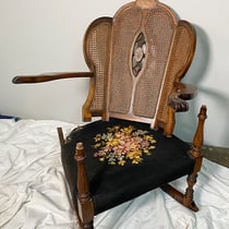 repair broken upholstered chair before