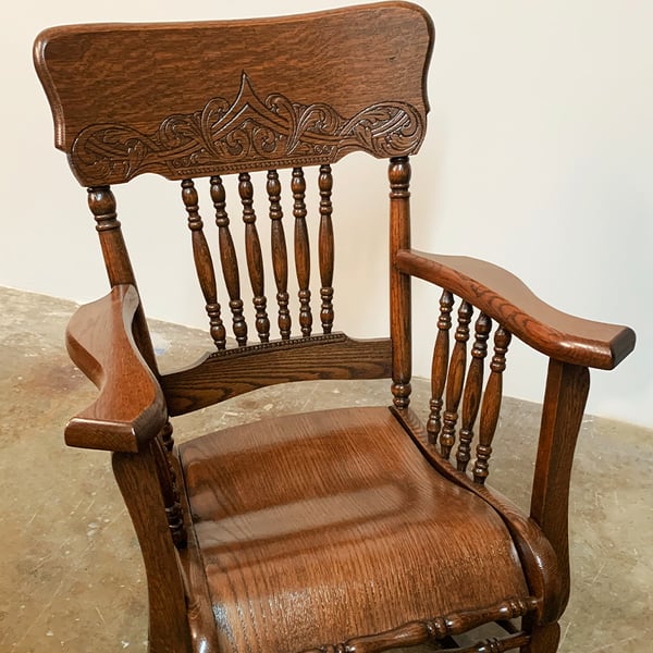 antique furniture restoration: childs rocker after