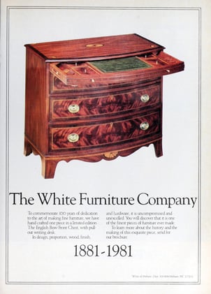 White Furniture Company, 1981 House Beautiful