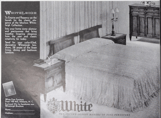 White Furniture, house beautiful JAN 62