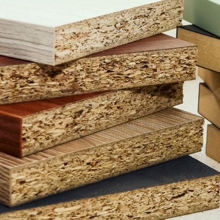 a section of particle board