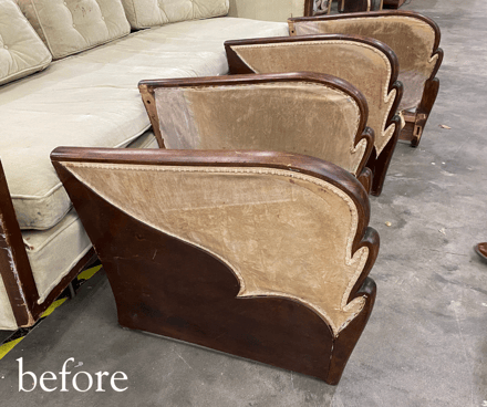 art deco custom chairs before custom furniture construction created a new chair structure