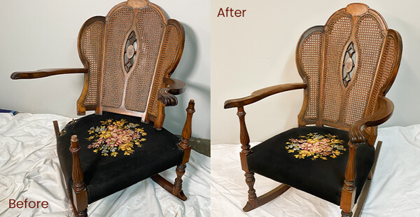 featured image broken upholstered chair before & after 600x310 comp