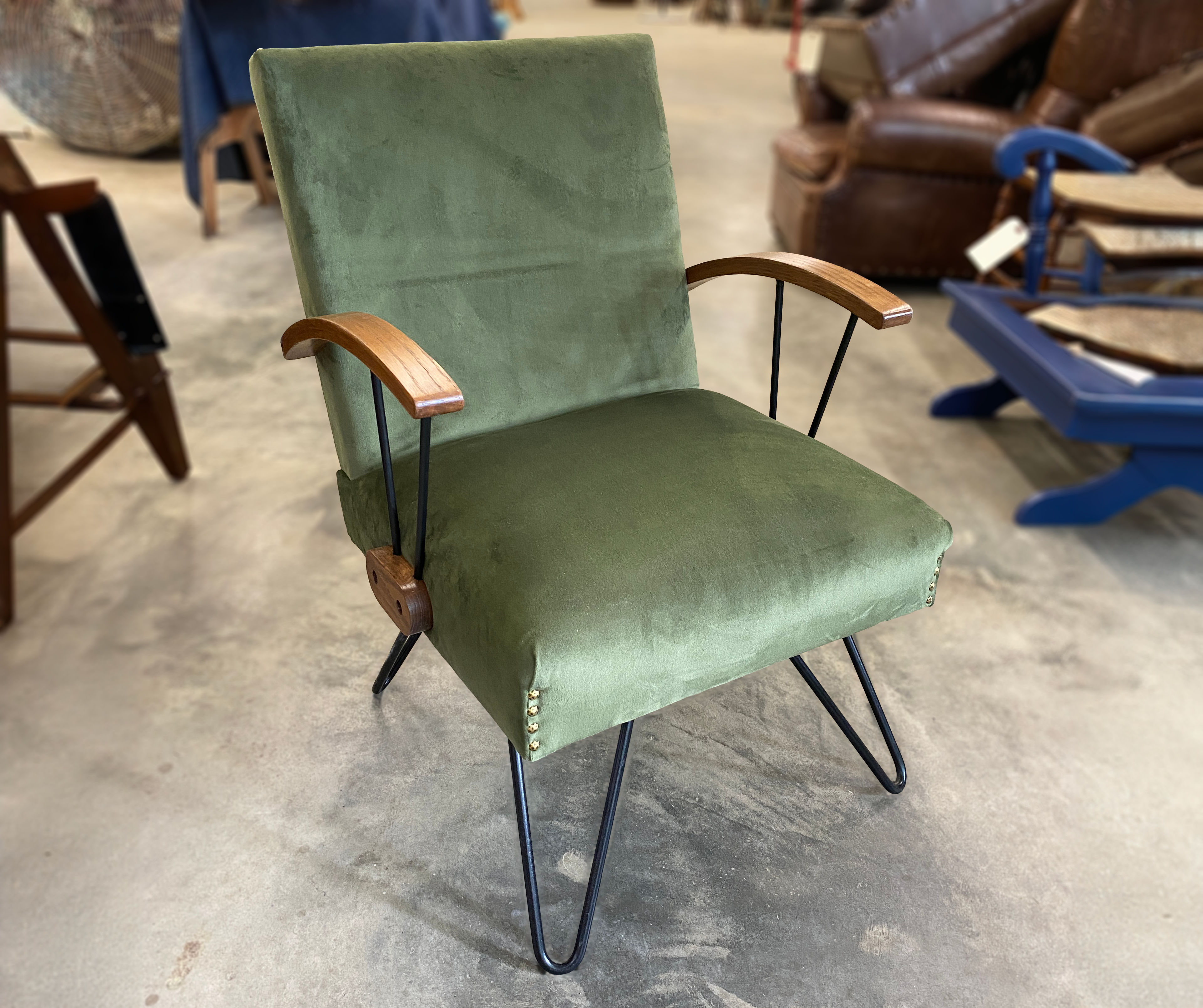 mcm hairpin chair after