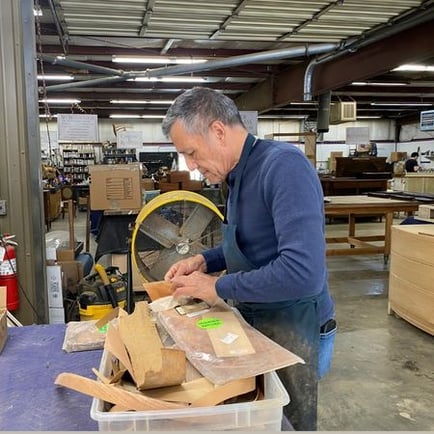 selecting the right veneer; antique furniture repair; raleigh, nc