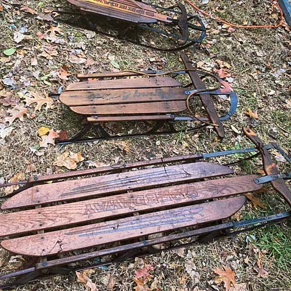 sleds from fire before