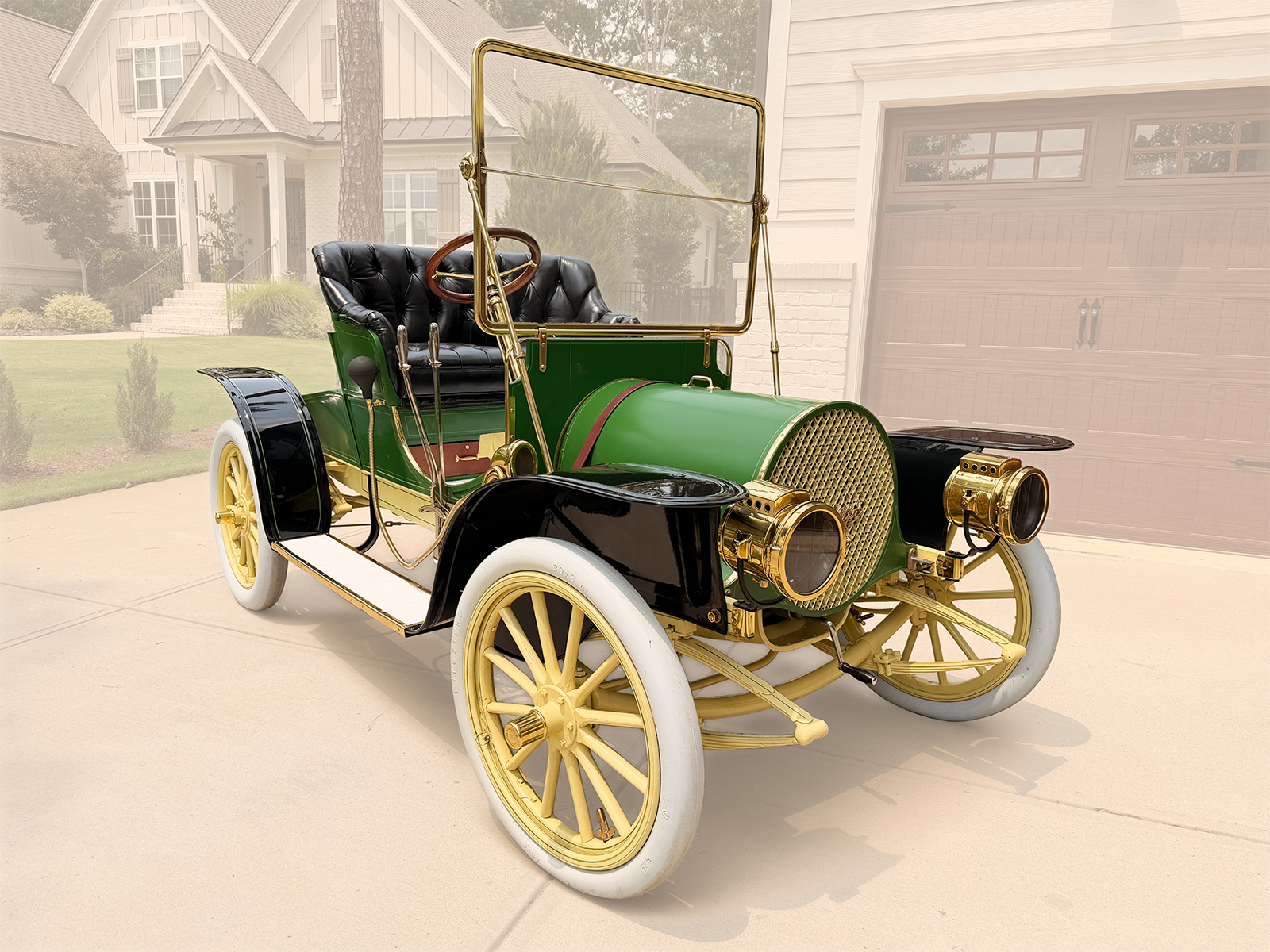 1907 Franklin automobile featured at the 2026 Antique Craftsman Showcase