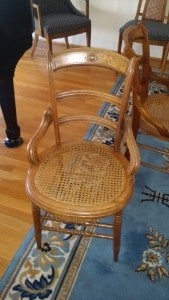 caned chair after