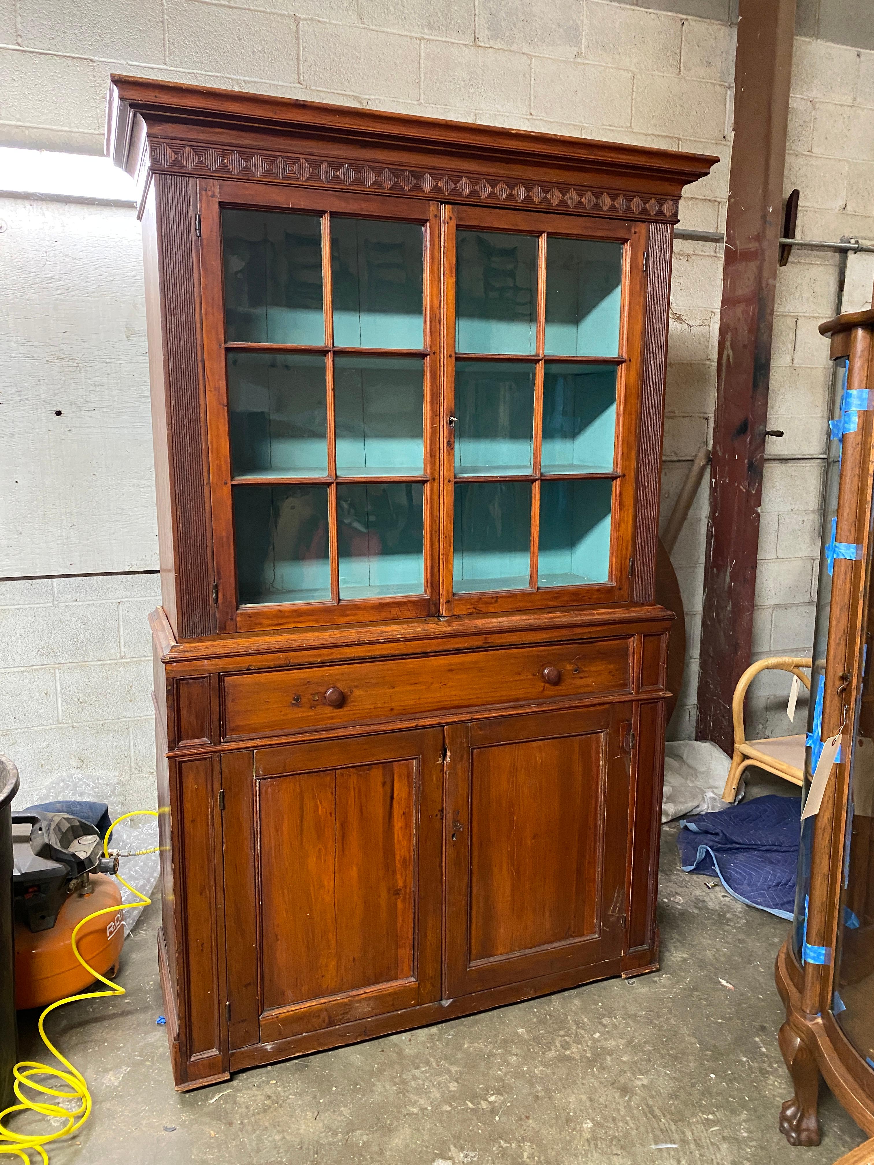 Burns, Roger china cabinet repair after 1