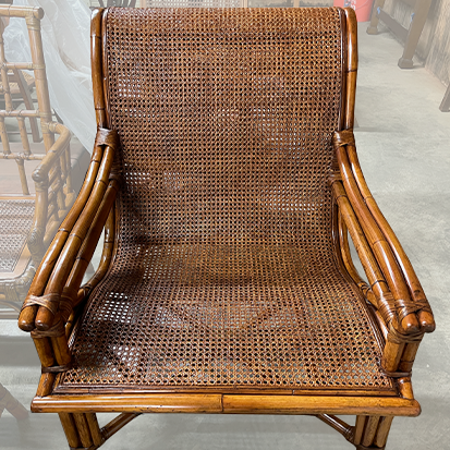 restoration specialties: caning rushing caned chair after