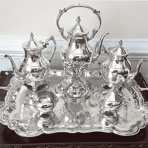 gallery image silver tea set after